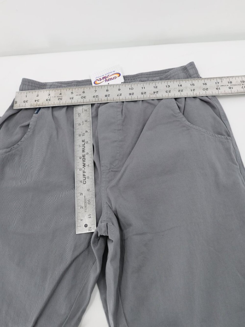 NWT Crazy Shirts Hawaii Twill Pants Mens medium L33 gray Dyed Tropical casual - Picture 7 of 13